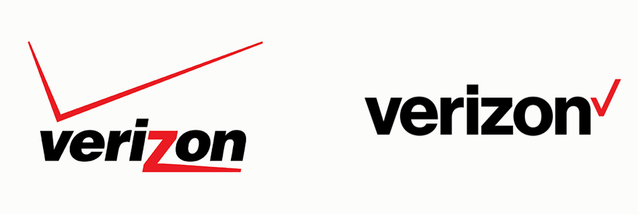 Old and New Verizon Logo